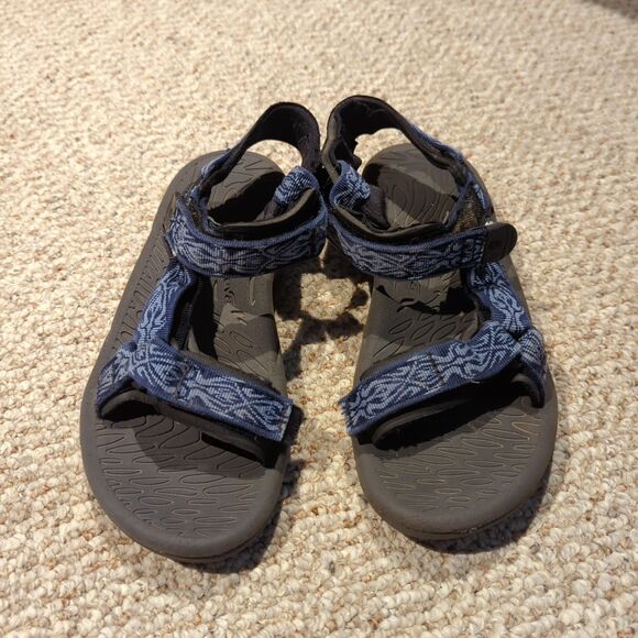 Teva Universal Sandals Womens 6 Blue Geometric Hiking Outdoor Beach - Picture 2 of 7